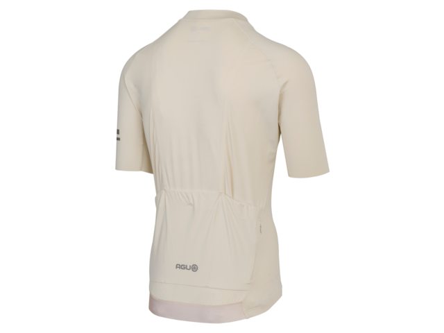 Maillot de vélo manche courte performance solid - Homme - Peanut Cream AGU