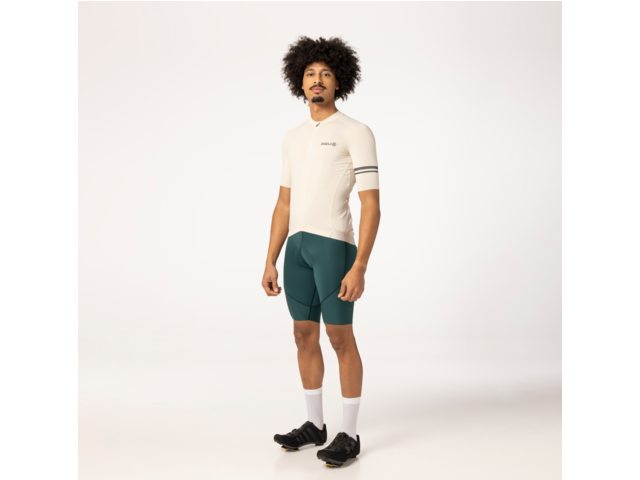 Maillot de vélo manche courte performance solid - Homme - Peanut Cream AGU