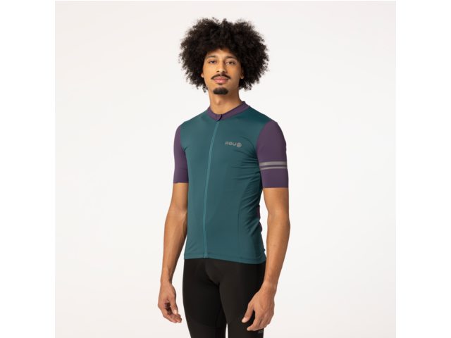 Maillot de vélo colorblock SS Performance homme vert - AGU