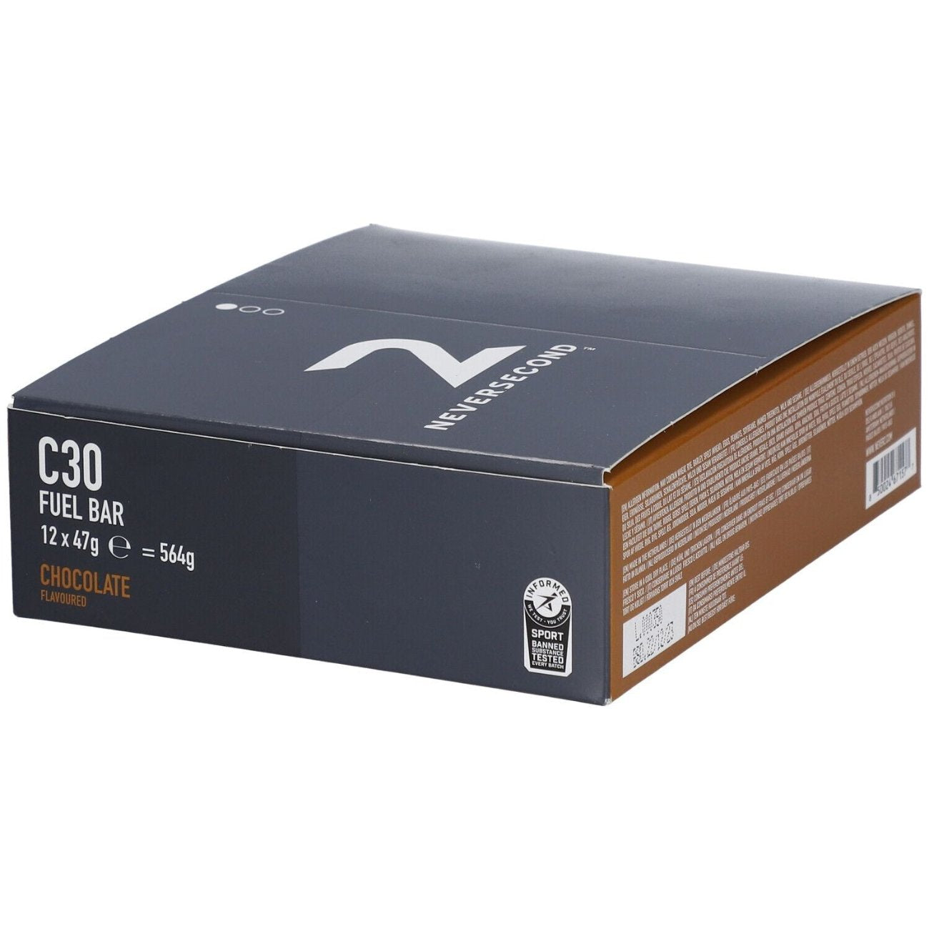 Boite de 12 barres C30 Fuel chocolat - 12x45g Neversecond