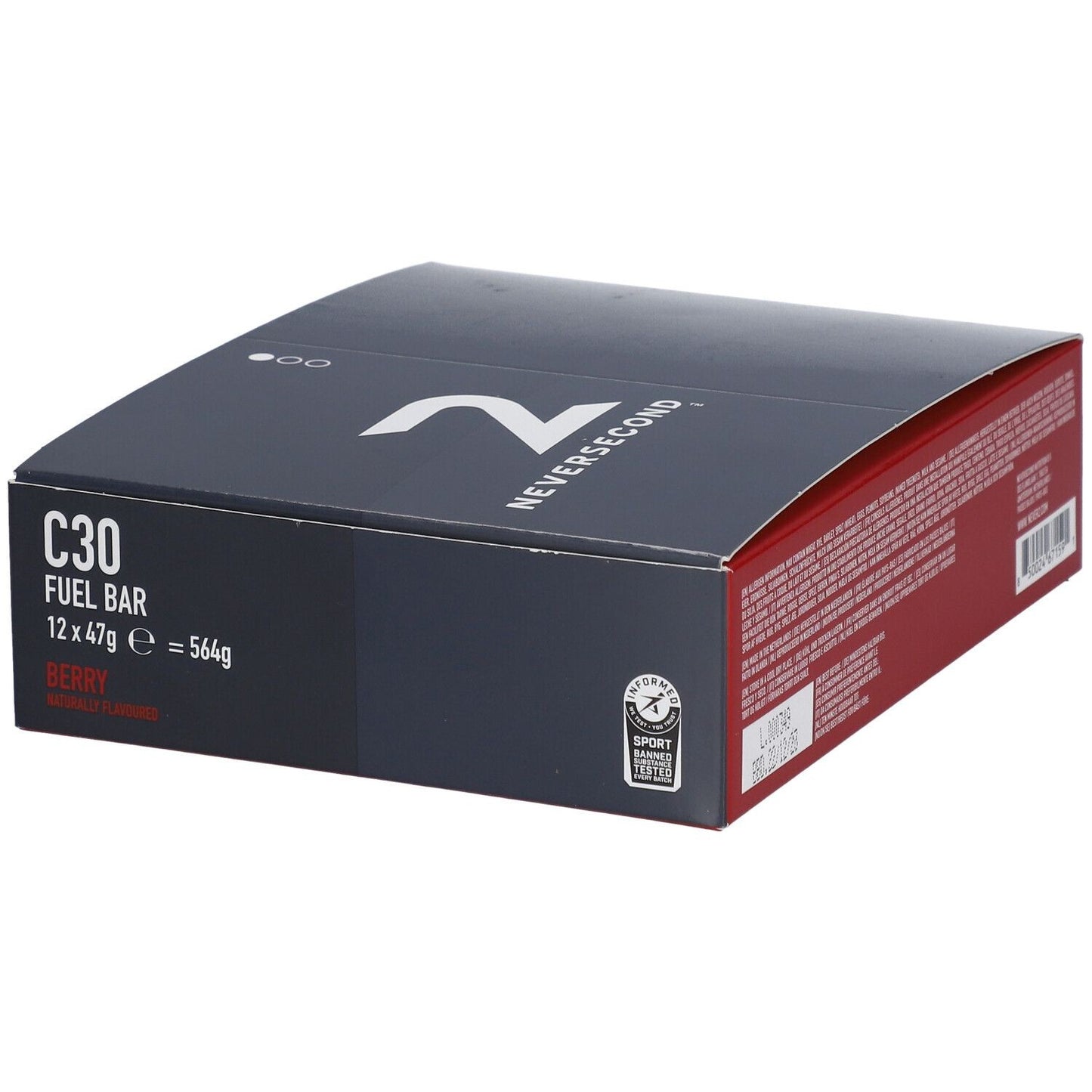 Boite de 12 barres C30 Fuel berry - 12x45g - Neversecond
