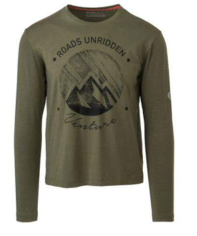 AGU CASUAL PERFORMER LS TEE VENTURE ARMY GREEN