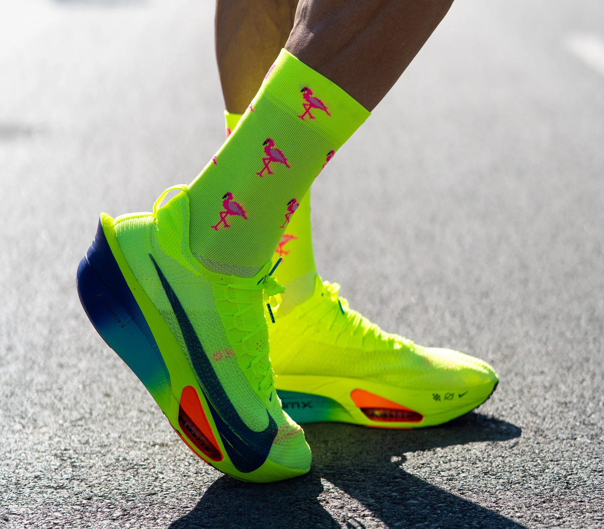 Chaussettes running Sporcks - flamingo