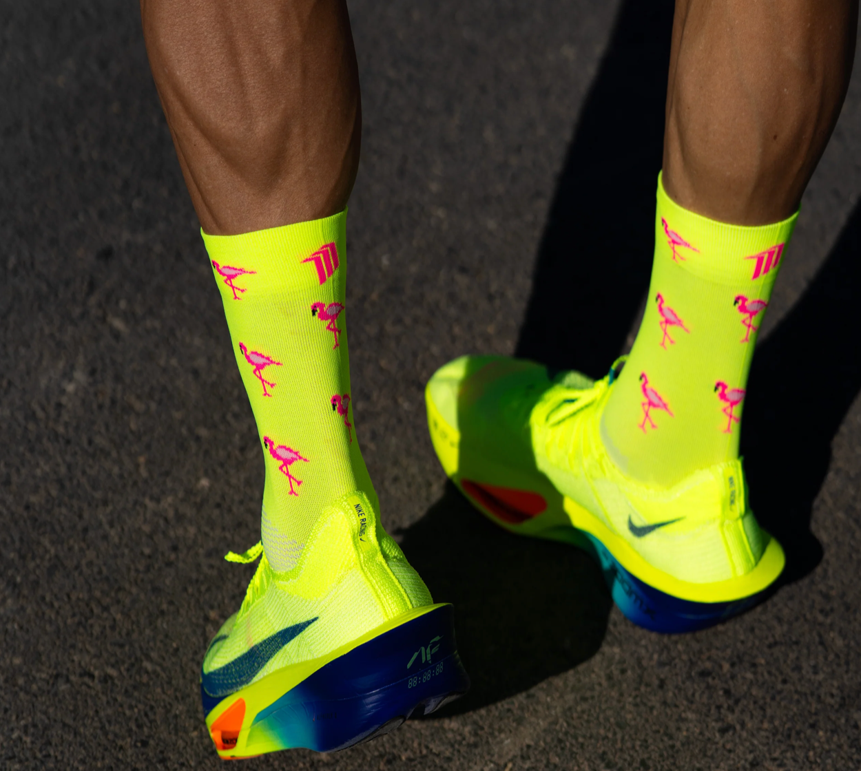 Chaussettes running Sporcks - flamingo
