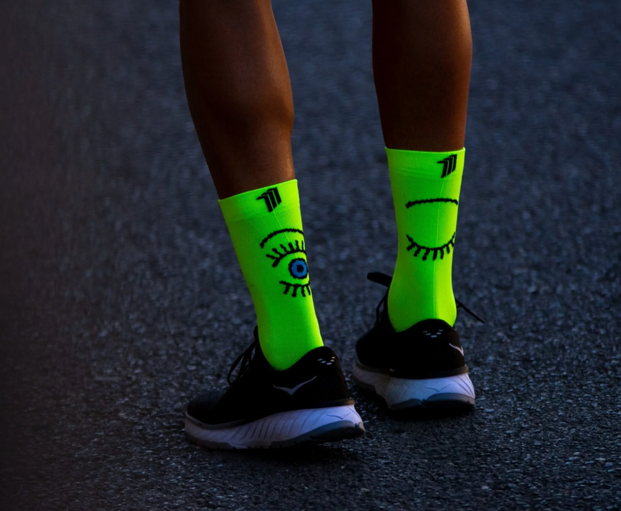 Chaussettes running Sporcks - EYE YELLOW