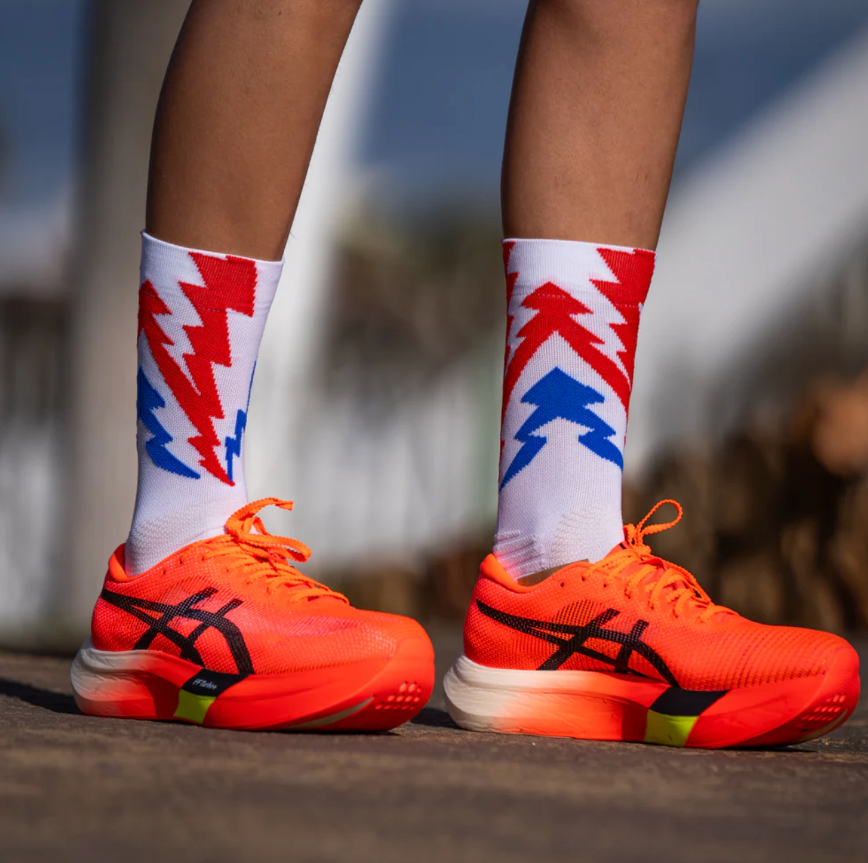 Chaussettes running Sporcks THUNDER WHITE