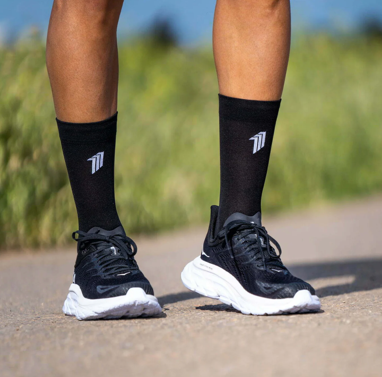 Chaussettes running Sporcks - SEVEN MILE BLACK