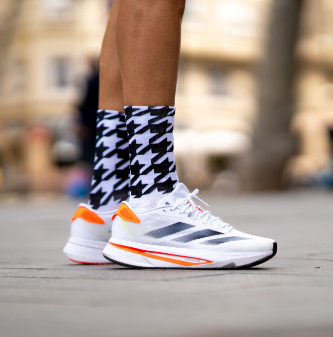 Chaussettes running  Sporcks - Flow White
