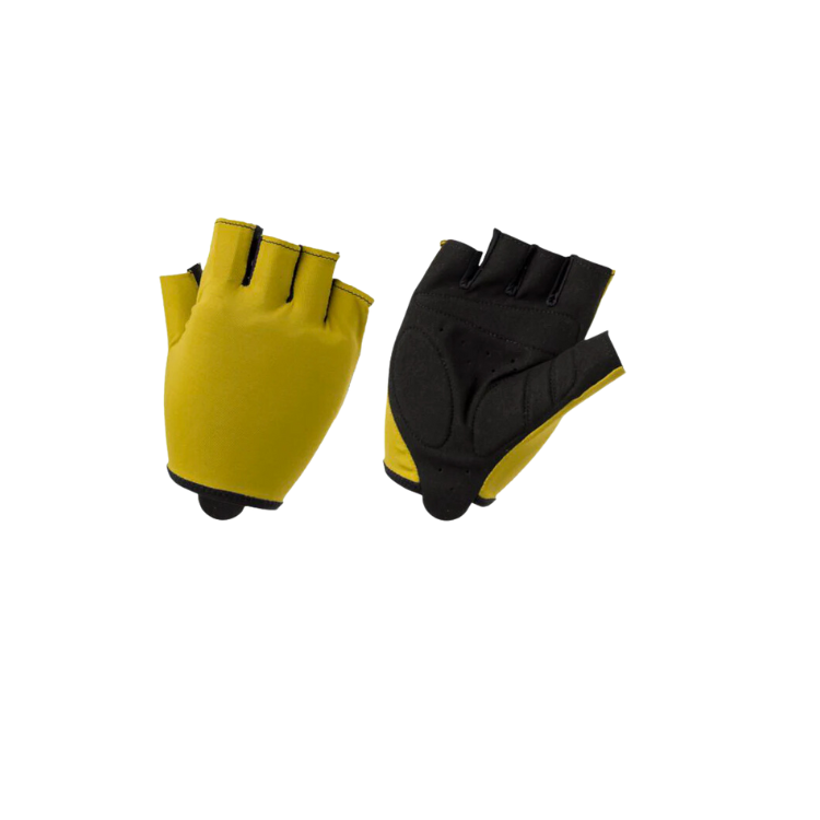 Gants vélo en gel moutarde - AGU