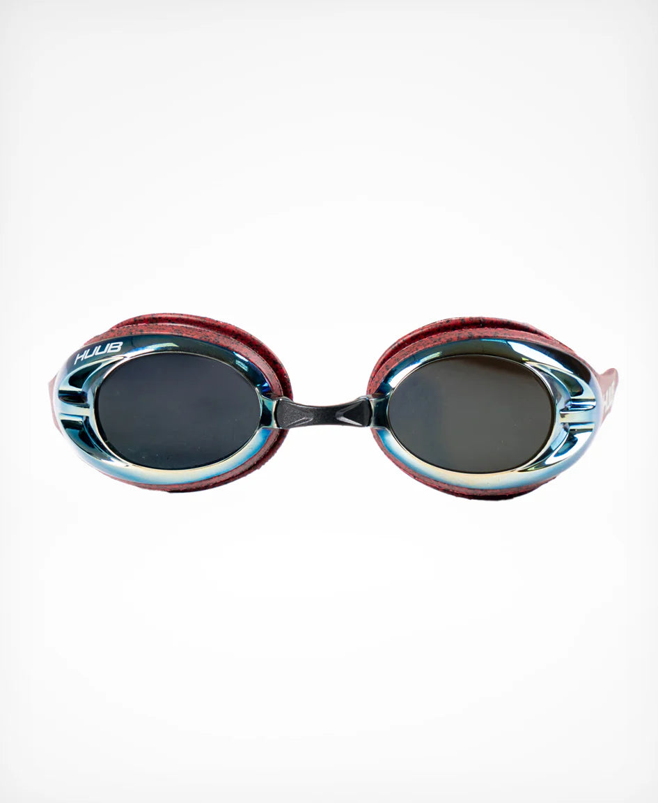 Lunettes de natation sustain rouge recyclé - HUUB