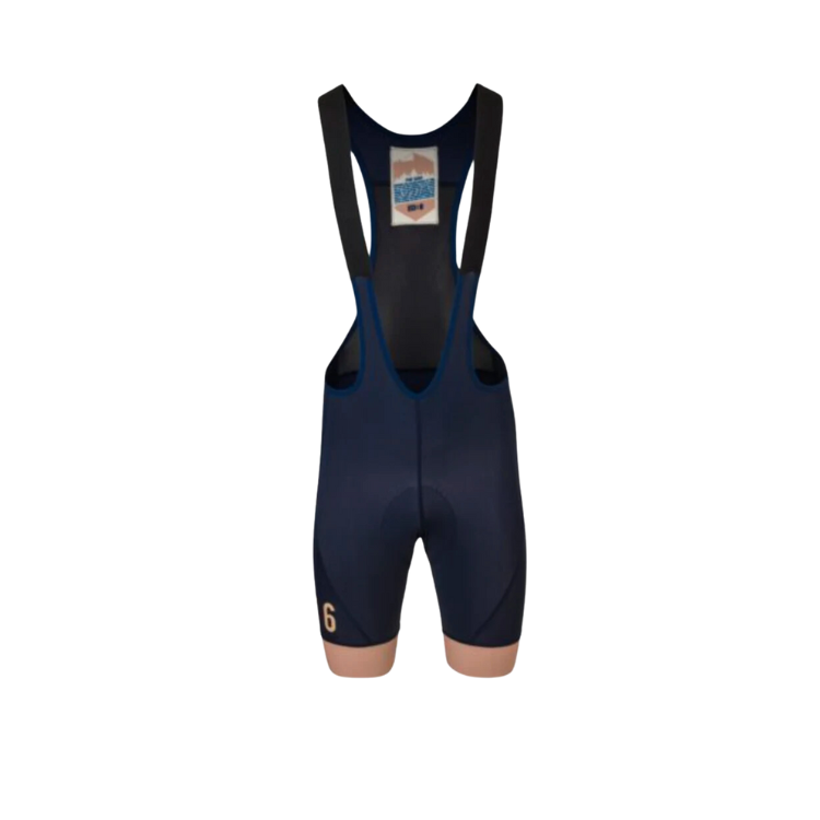 Cuissard à bretelle de vélo SIX6 bleu marine homme - AGU