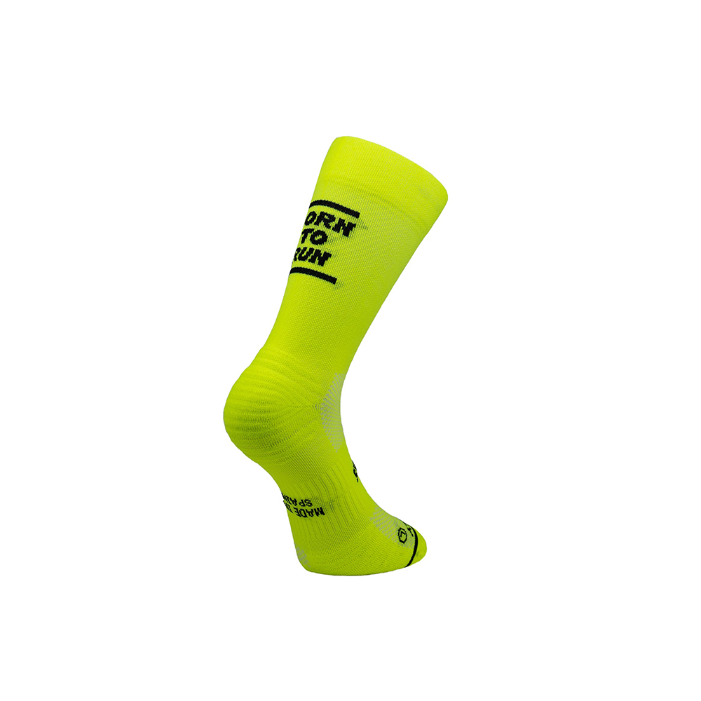 Chaussettes running Sporcks - Born to run - yellow