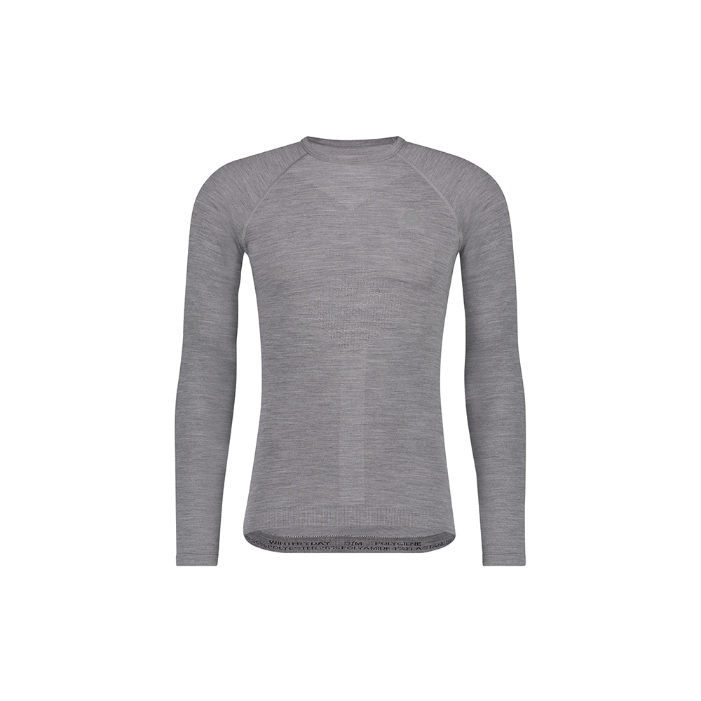 Sous vêtement manche longue Merino gris Homme - AGU
