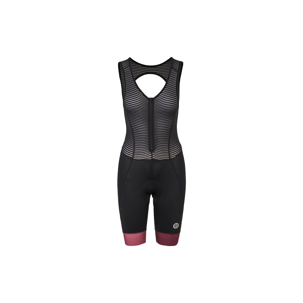 Cuissard à bretelle de vélo Prime Essential rose femme - AGU