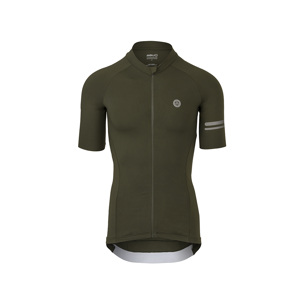 maillot de vélo manche courte homme Tall performance forest green