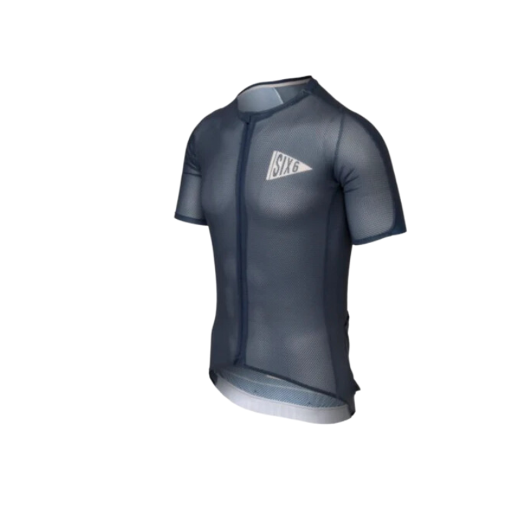 Maillot de vélo SIX6 bleu marine homme - AGU