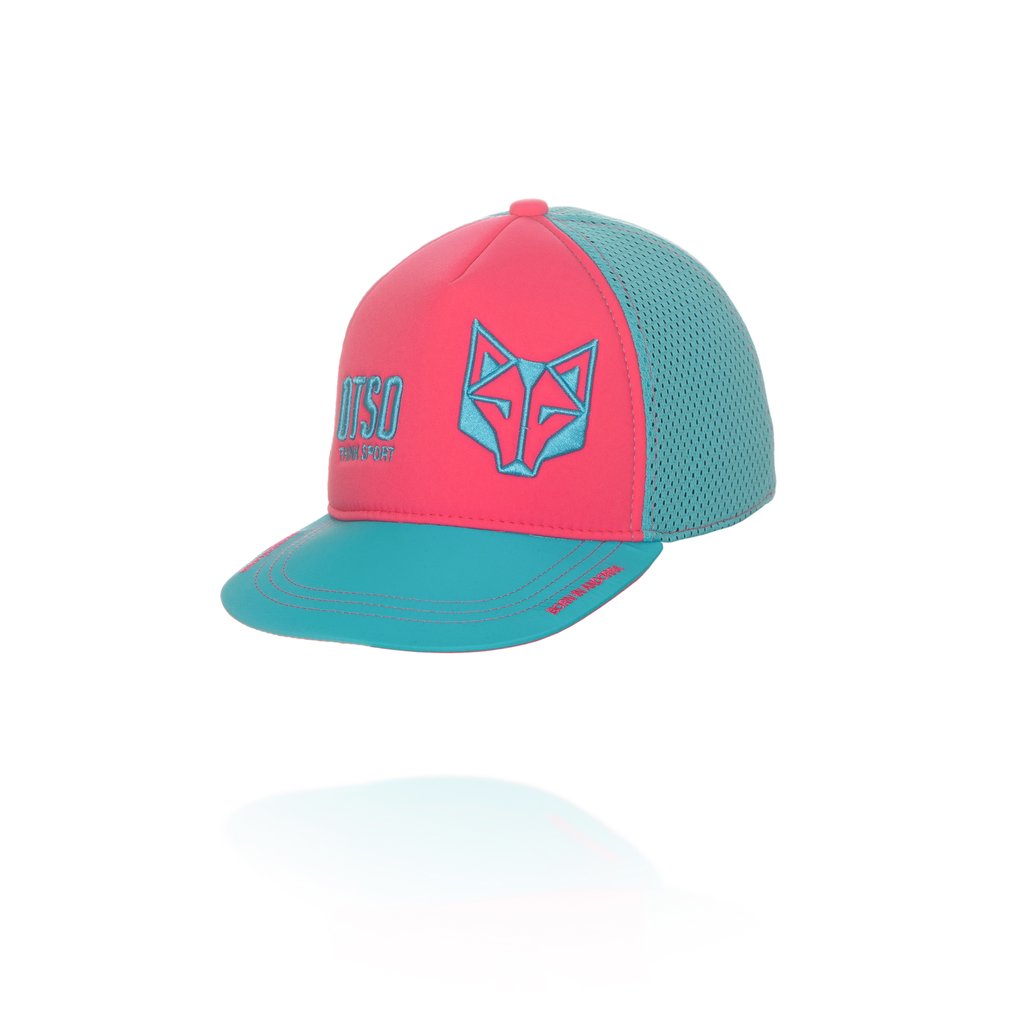 Casquette Snapback Rose Fluo Bleu Clair - OTSO