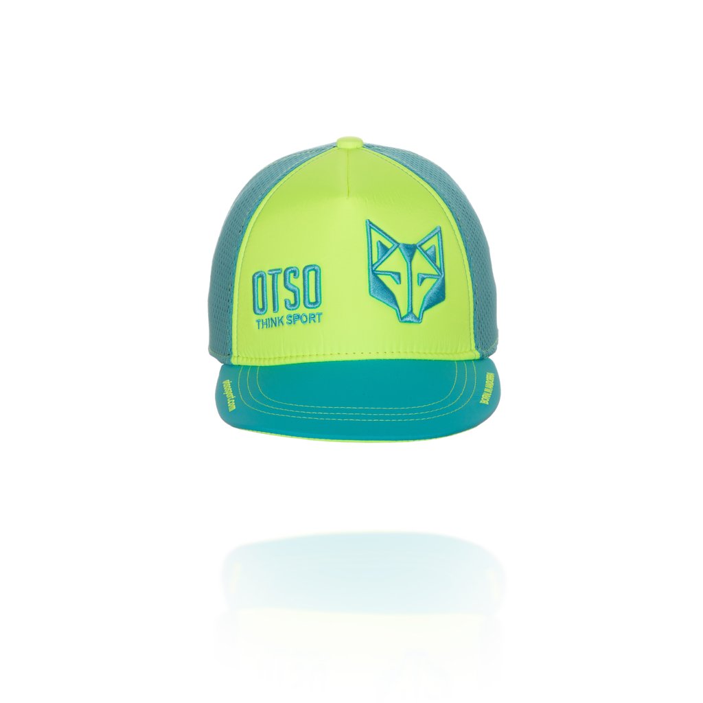 Casquette Snapback Jaune fluo Bleu - OTSO