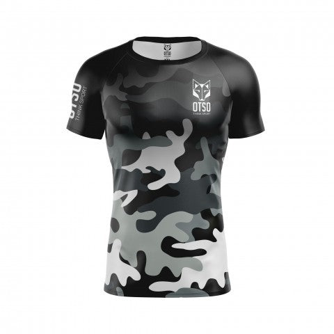 Textile femme T-shirt camo gris - Otso