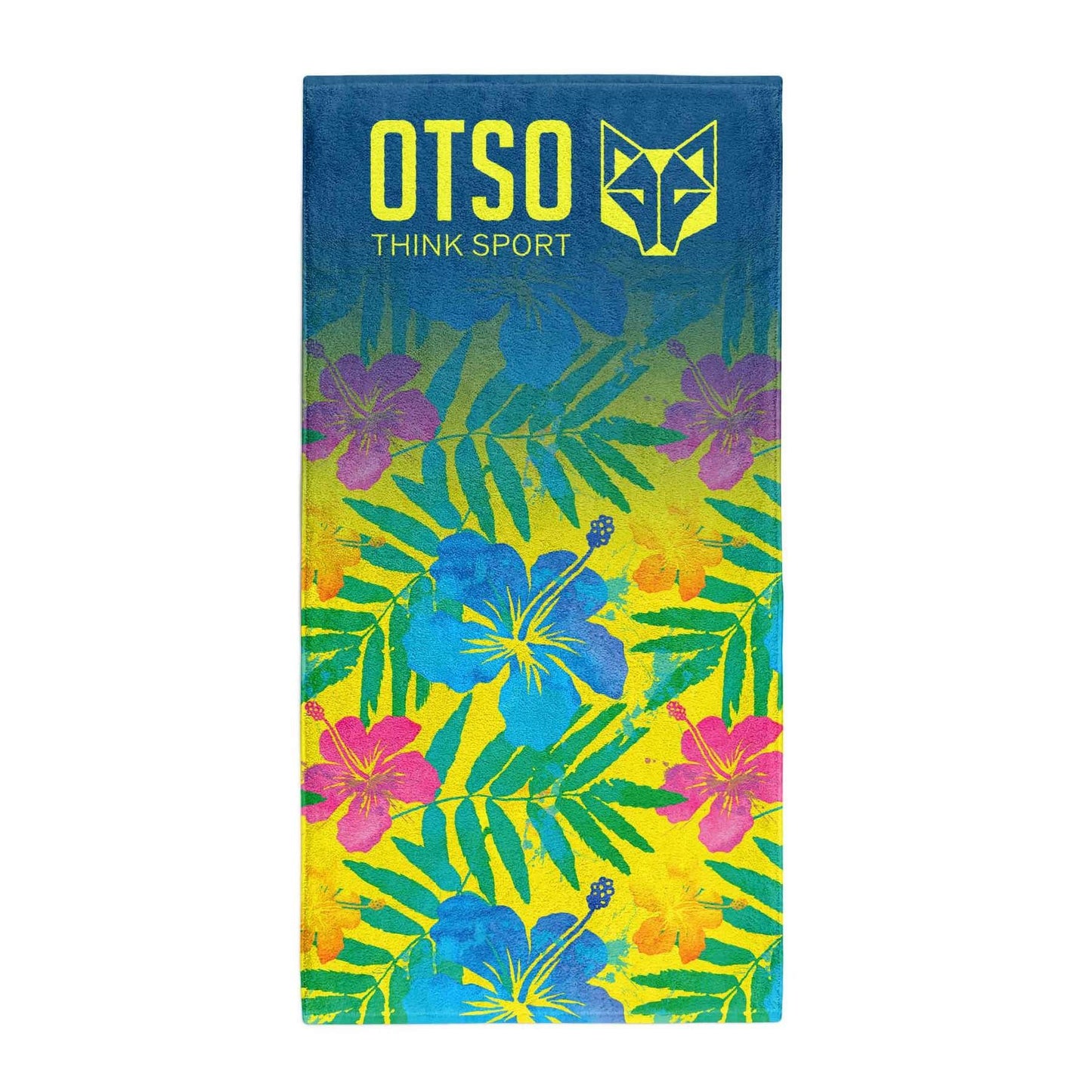 Serviette Microfibre Bleu Floral - OTSO