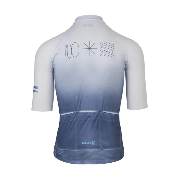 Maillot de vélo classic SS Breakaway Homme Dip Dye Denim Bleu - AGU