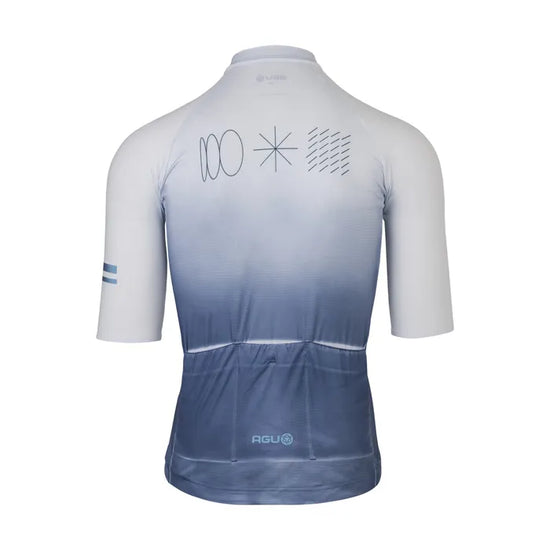 Maillot de vélo classic SS Breakaway Homme Dip Dye Denim Bleu - AGU