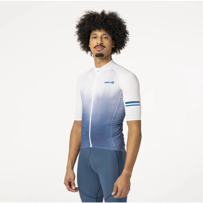 Maillot de vélo classic SS Breakaway Homme Dip Dye Denim Bleu - AGU