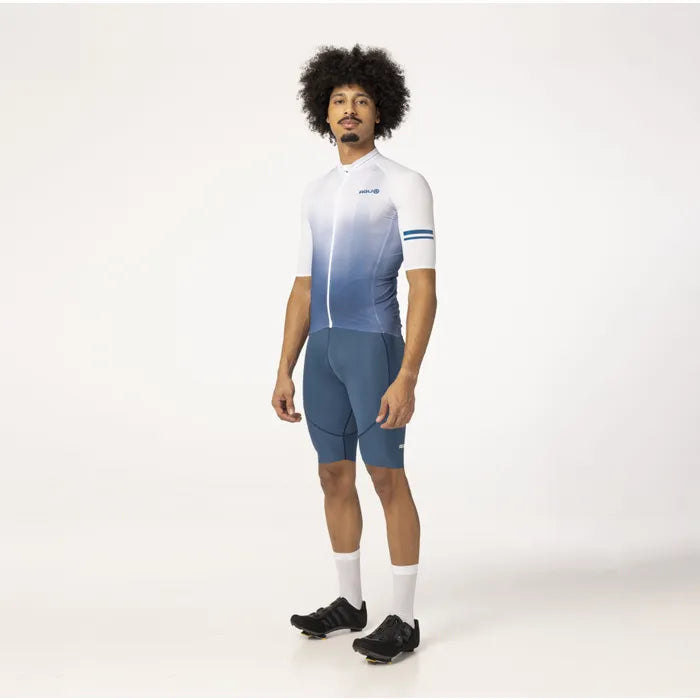 Maillot de vélo classic SS Breakaway Homme Dip Dye Denim Bleu - AGU