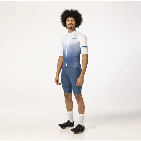 Maillot de vélo classic SS Breakaway Homme Dip Dye Denim Bleu - AGU