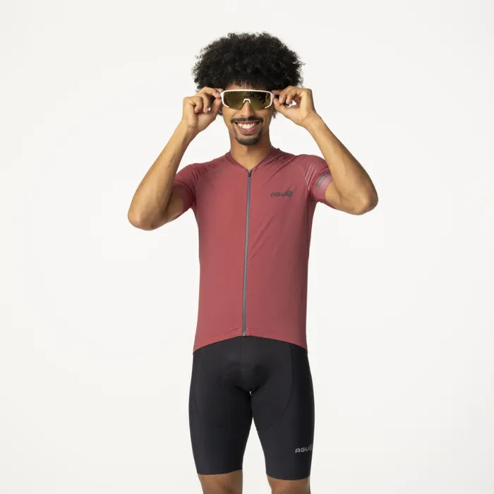 Maillot vélo homme High summer performance Rose Brown - AGU