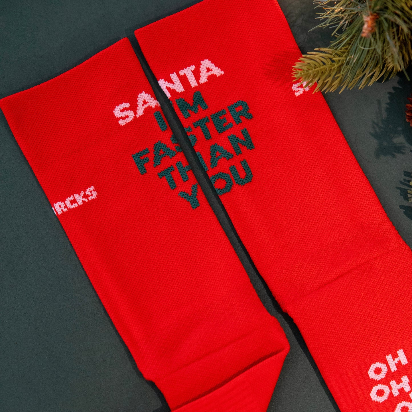 Chaussettes running Sporcks Santa Faster