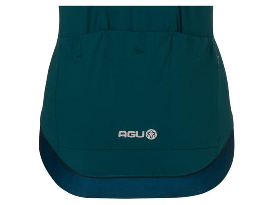 Maillot vélo manche courte femme Solid performance Deep Blue - AGU