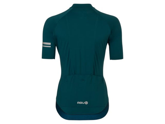 Maillot vélo manche courte femme Solid performance Deep Blue - AGU
