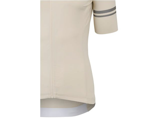 Maillot de vélo manche courte performance solid - Homme - Peanut Cream AGU