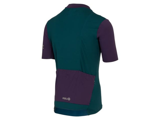 Maillot de vélo colorblock SS Performance homme vert - AGU