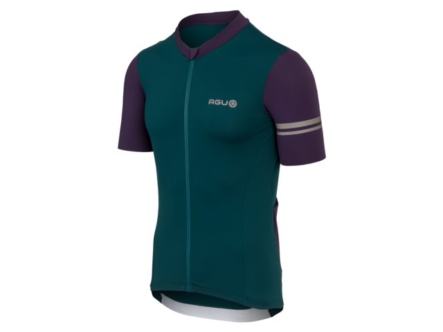 Maillot de vélo colorblock SS Performance homme vert - AGU