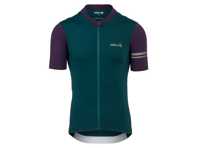 Maillot de vélo colorblock SS Performance homme vert - AGU