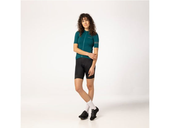 Maillot vélo manche courte femme Solid performance Deep Blue - AGU