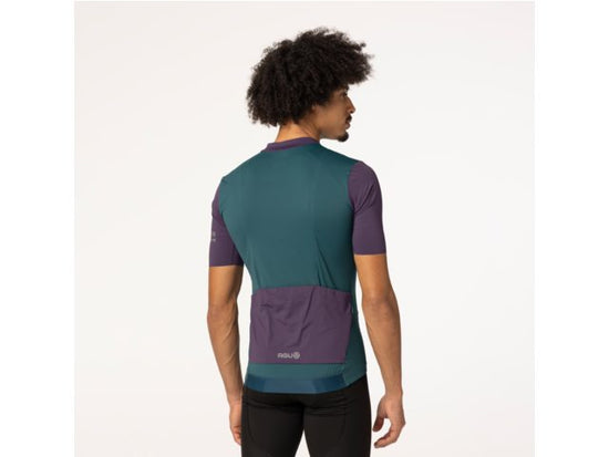 Maillot de vélo colorblock SS Performance homme vert - AGU