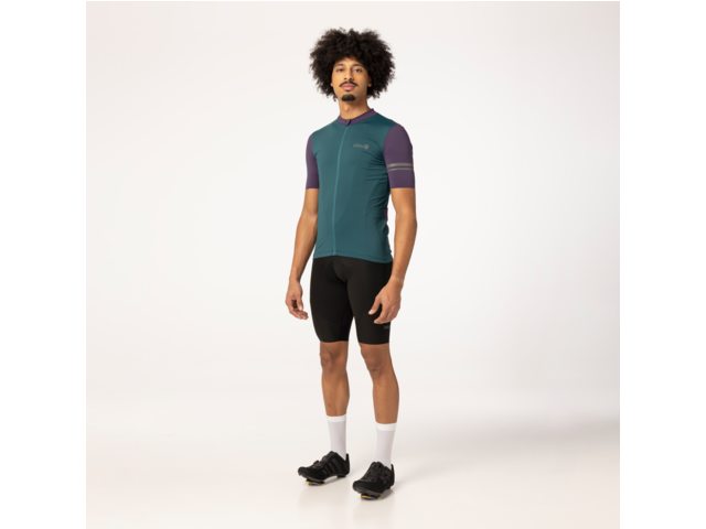 Maillot de vélo colorblock SS Performance homme vert - AGU