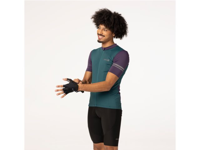 Maillot de vélo colorblock SS Performance homme vert - AGU