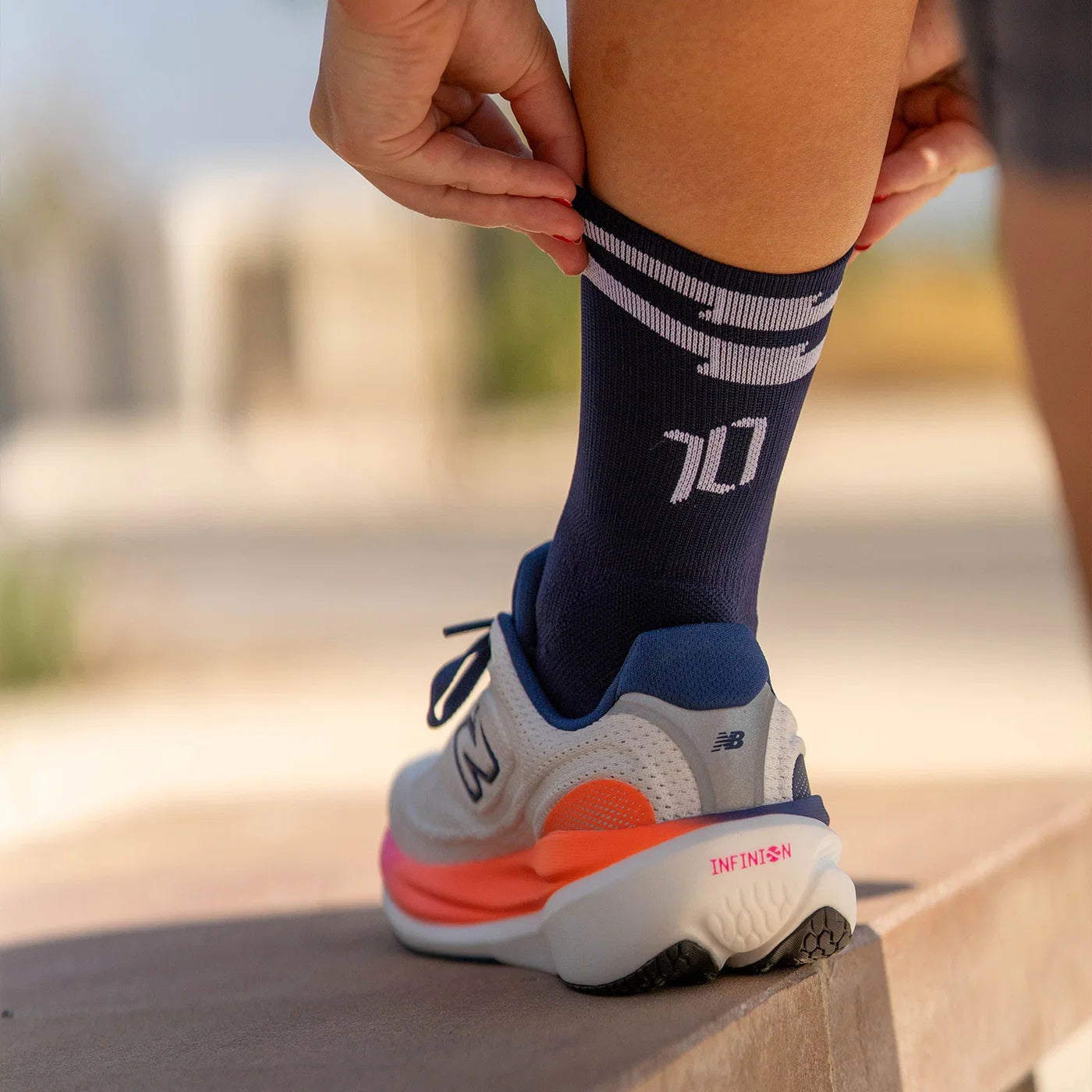 Chaussettes running Sporcks SUMMER 10 NAVY