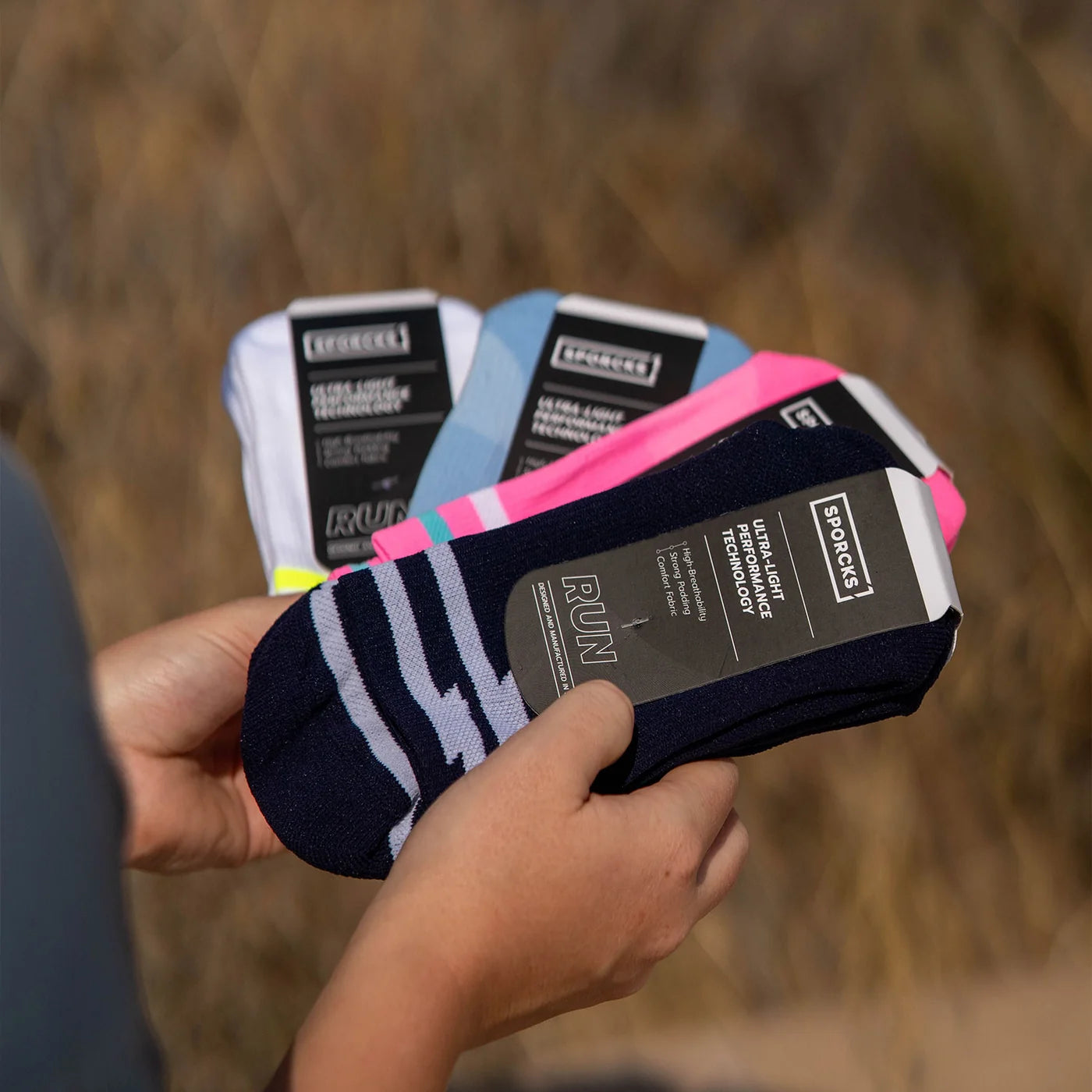 Chaussettes running Sporcks SUMMER 10 NAVY