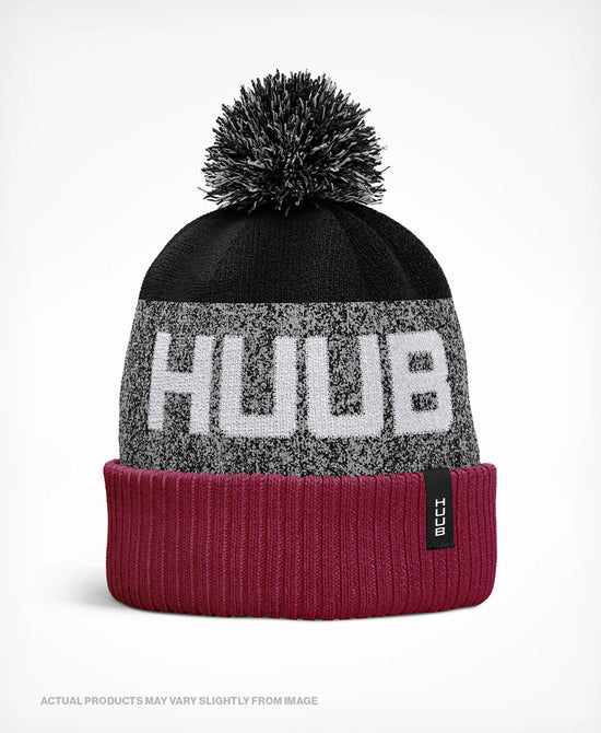 Bonnet pompon burbundy - HUUB