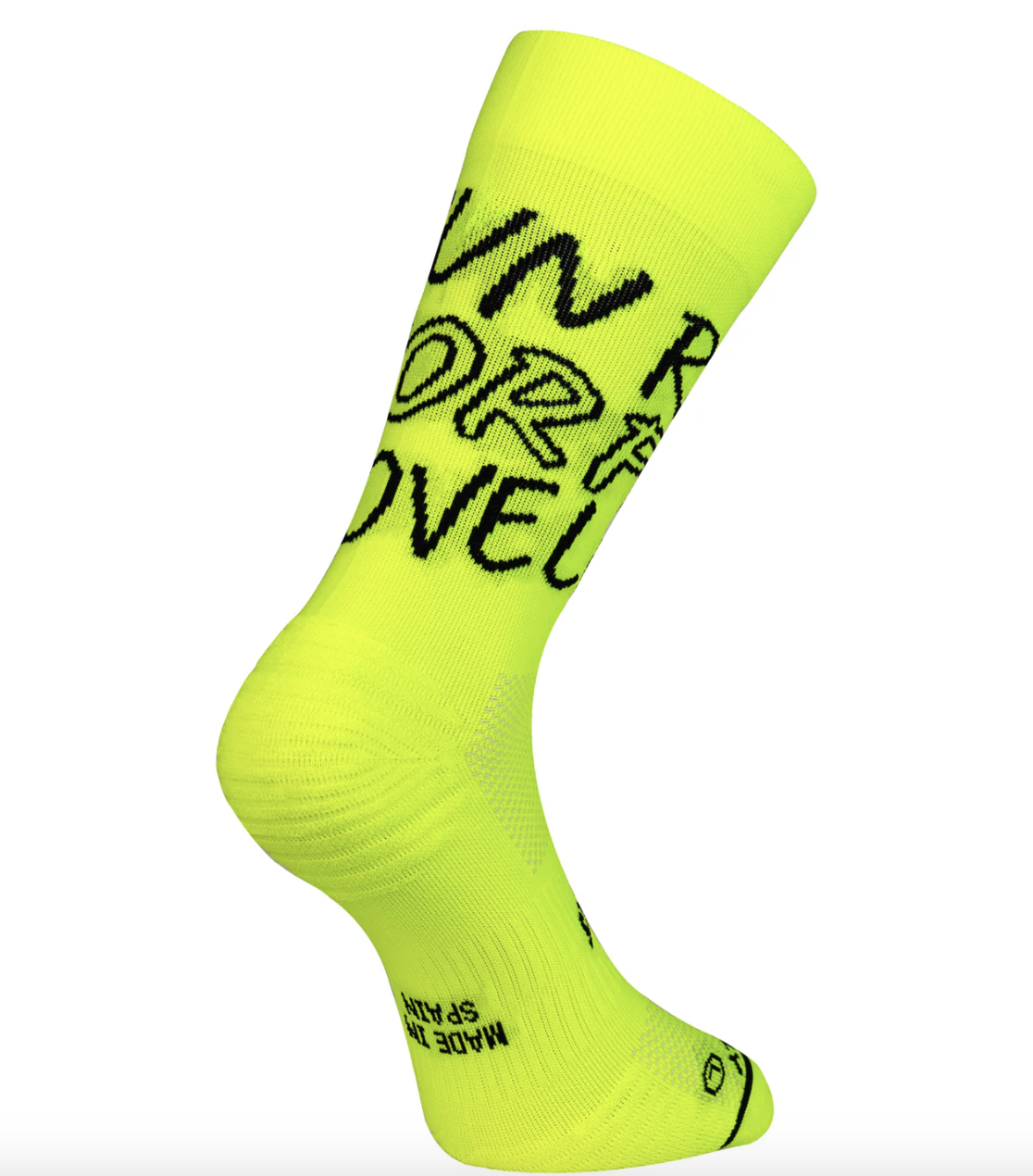 Chaussettes running  Sporcks RUN FOR LOVE YELLOW