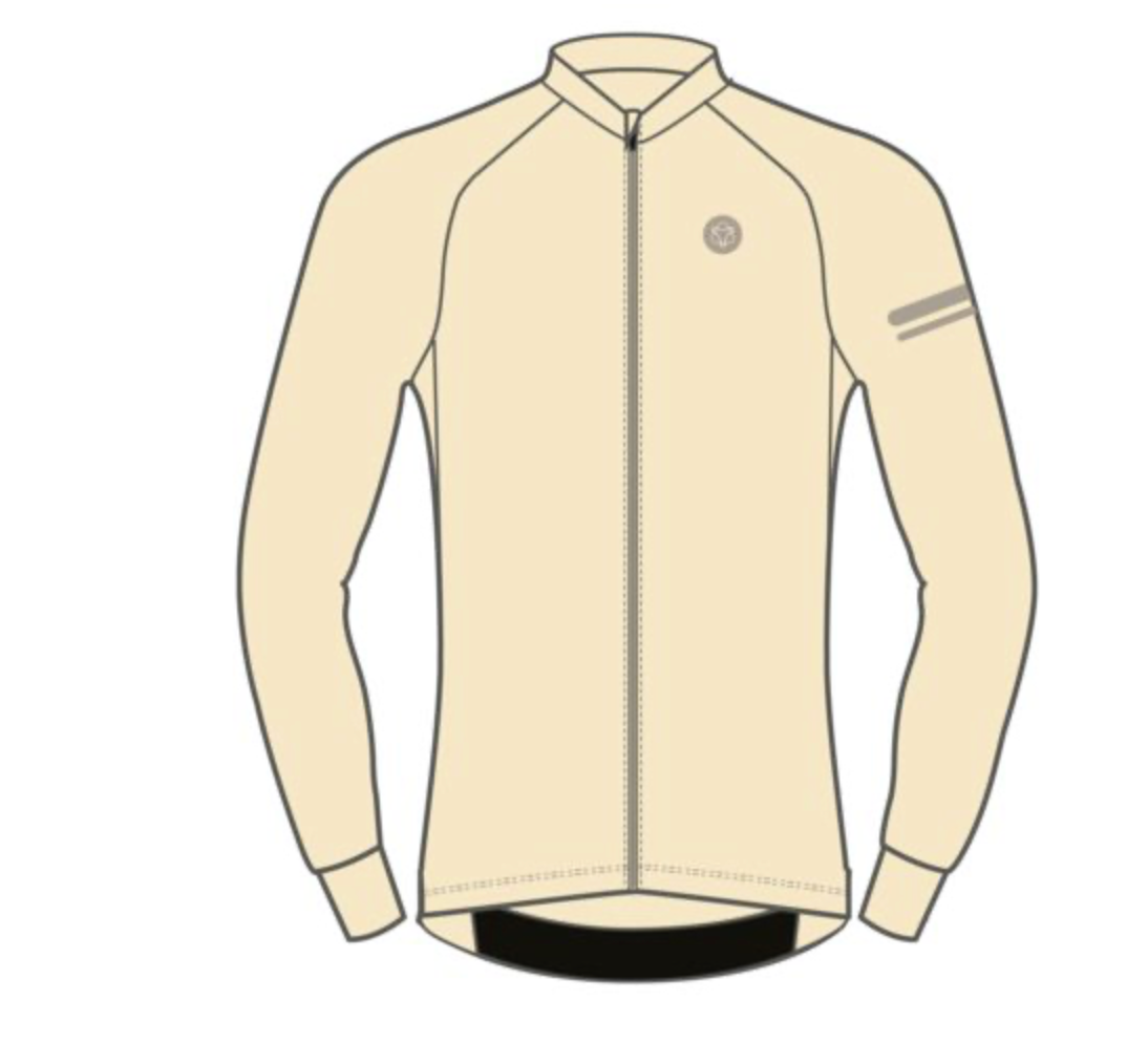 Solide Jersey LS performance Men Peanut cream M