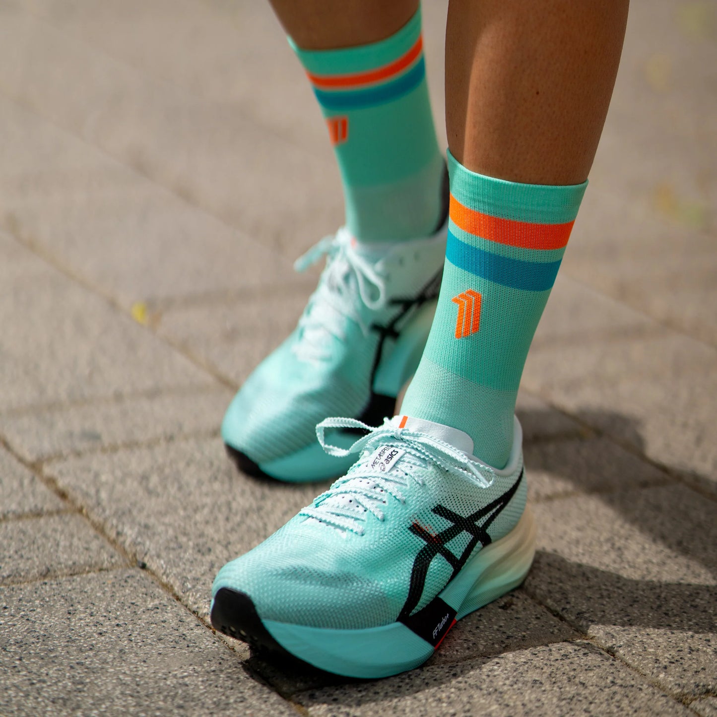 Chaussettes running  Sporcks ULTRALIGHTgreen orange