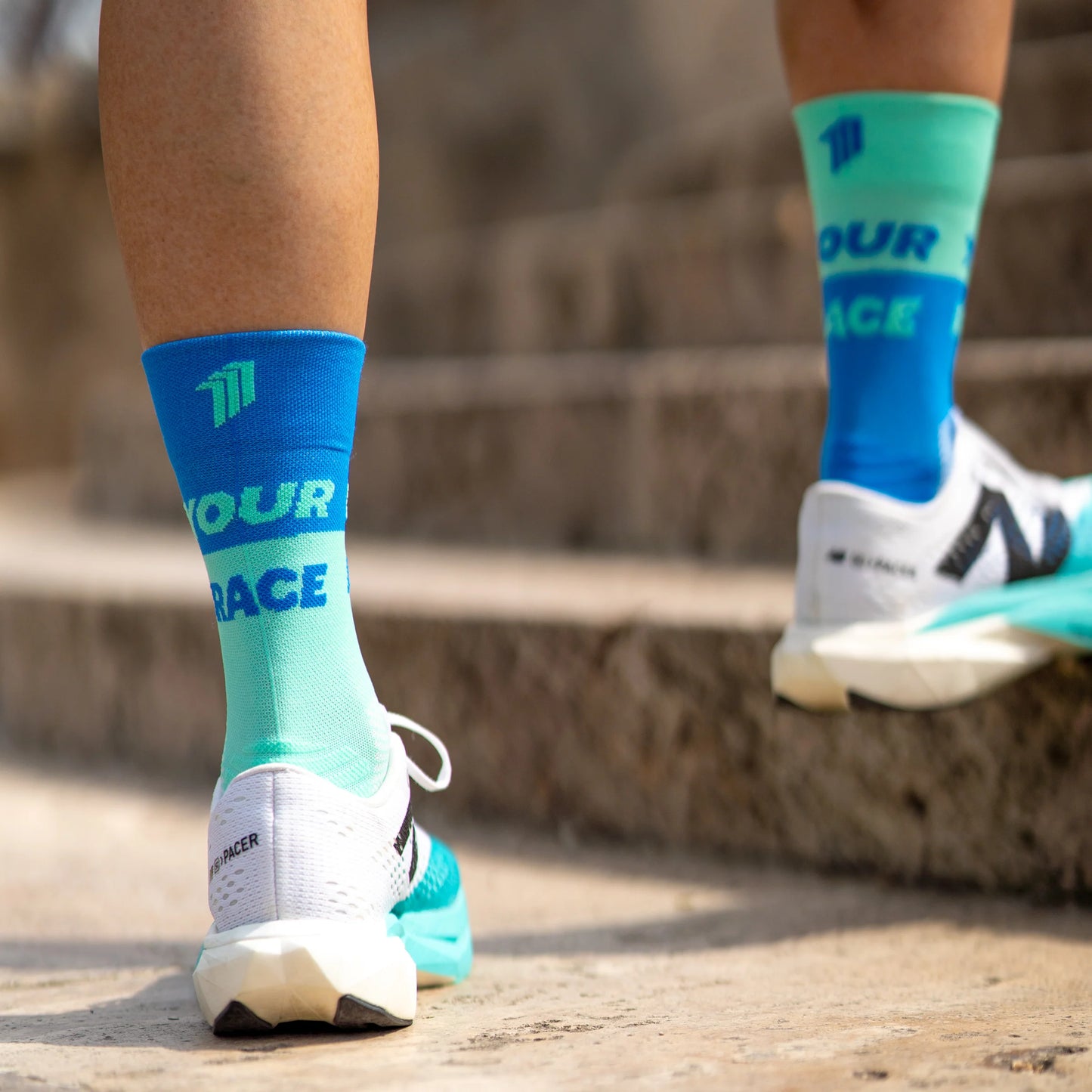 Chaussettes running Sporcks - Race Pace Musgo