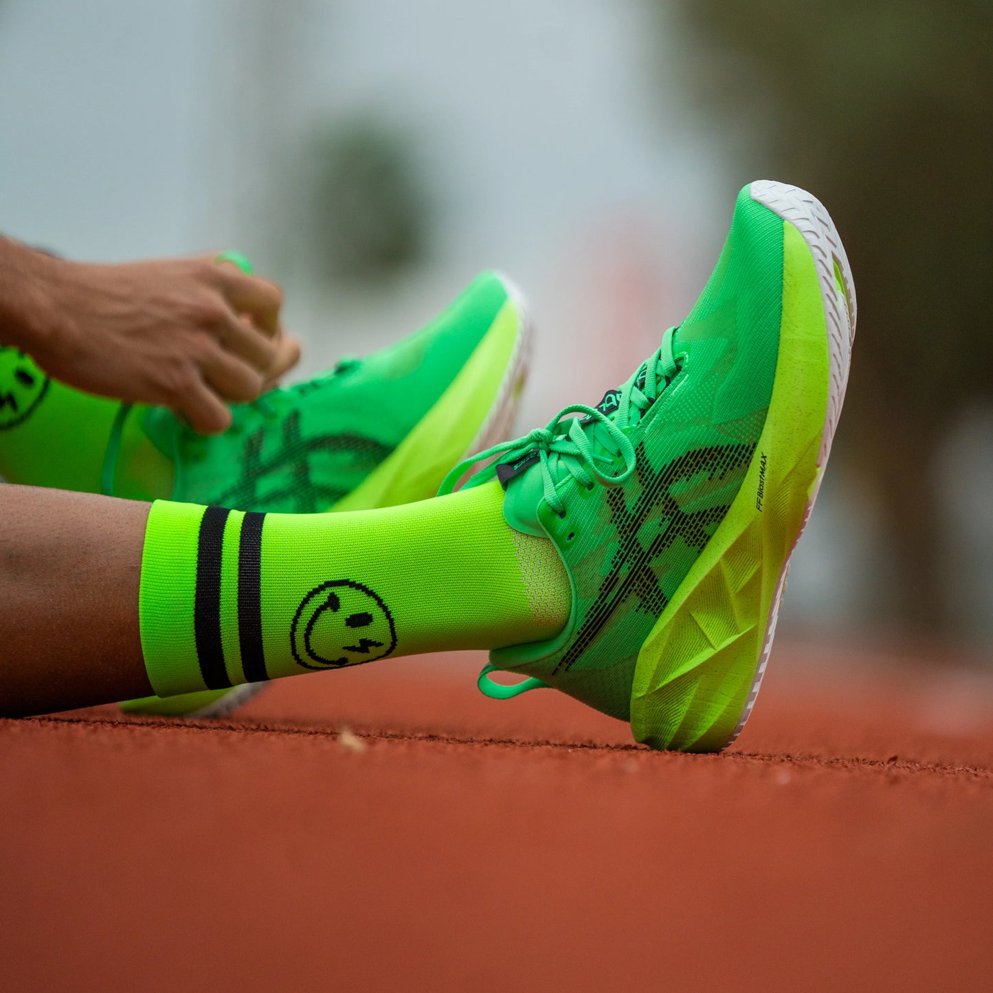 Chaussettes running Sporcks Electrified Green