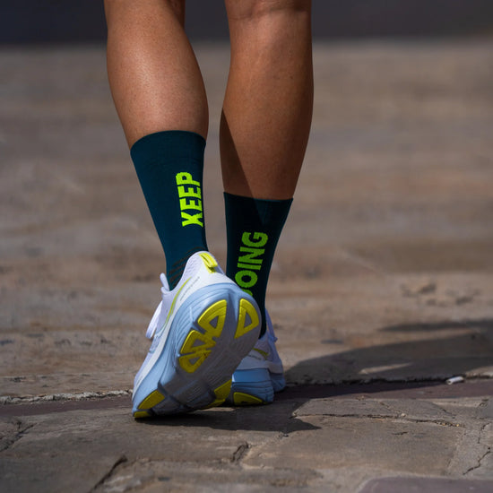 Chaussettes running Sporcks - keep going green